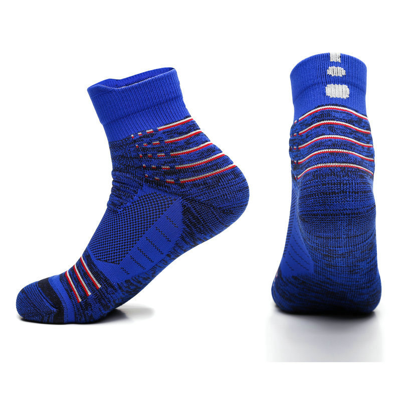 Cycling Mountain Bike Compression Socks Short Sports Socks Men Riding Running Socks Non-slip Thickened Professional Socks